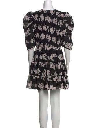 Cinq à Sept Floral Print Mini Dress