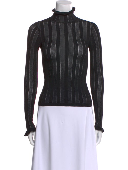 Cinq à Sept Mock Neck Long Sleeve Blouse