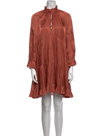 Cinq à Sept Mock Neck Mini Dress