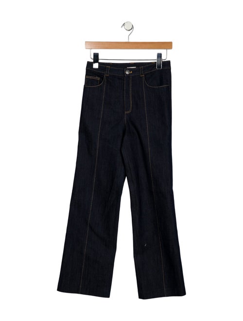 Cinq à Sept Mid-Rise Wide Leg Jeans
