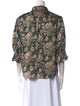 Cinq à Sept Floral Print Three-Quarter Sleeve Blouse