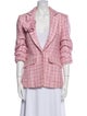 Cinq à Sept Tweed Pattern Blazer
