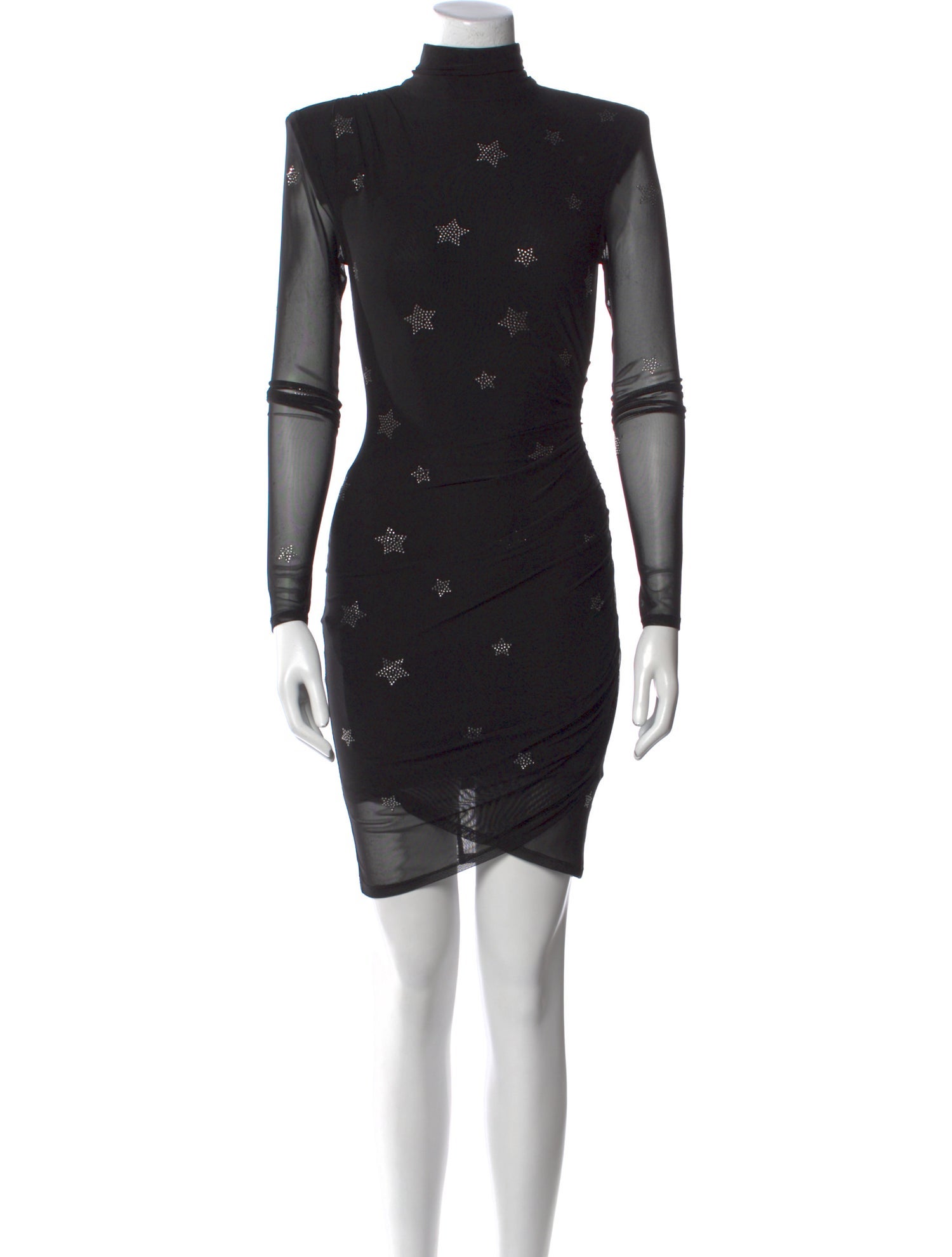 Cinq à Sept Mock Neck Mini Dress