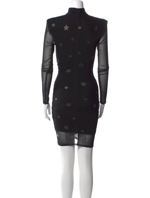 Cinq à Sept Mock Neck Mini Dress