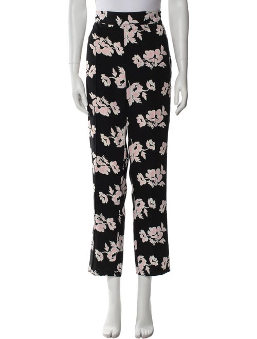 Cinq à Sept Floral Print Straight Leg Pants