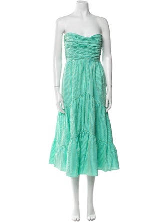 Cinq à Sept Striped Knee-Length Dress