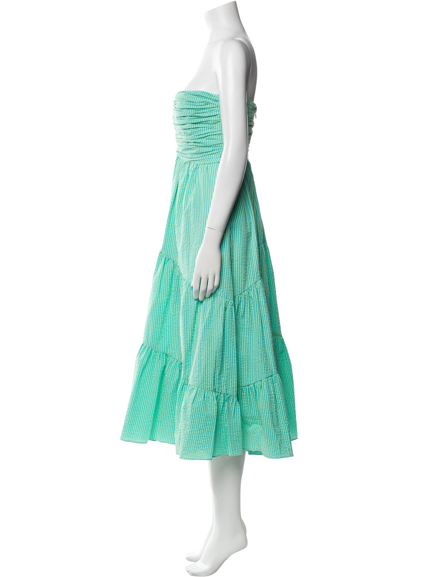 Cinq à Sept Striped Knee-Length Dress