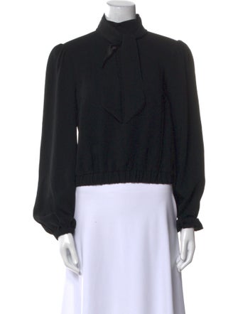 Cinq à Sept Mock Neck Long Sleeve Sweatshirt