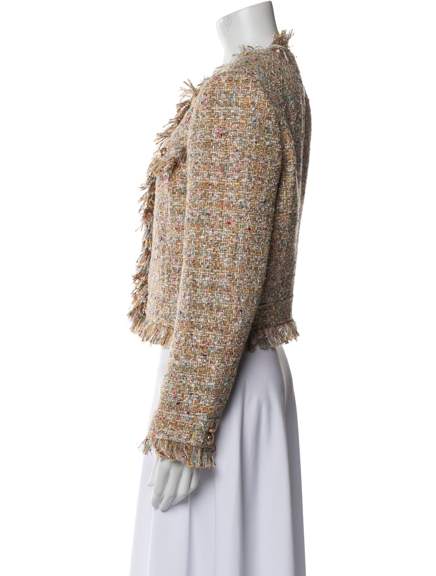 Cinq à Sept Tweed Pattern Evening Jacket w/ Tags