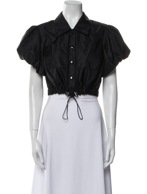 Cinq à Sept Short Sleeve Crop Top