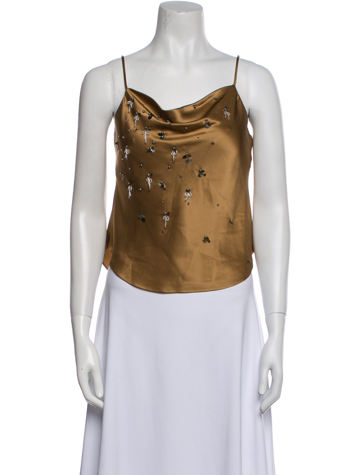 Cinq à Sept Silk Cowl Neck Top w/ Tags