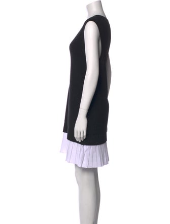 Cinq à Sept Colorblock Pattern Mini Dress