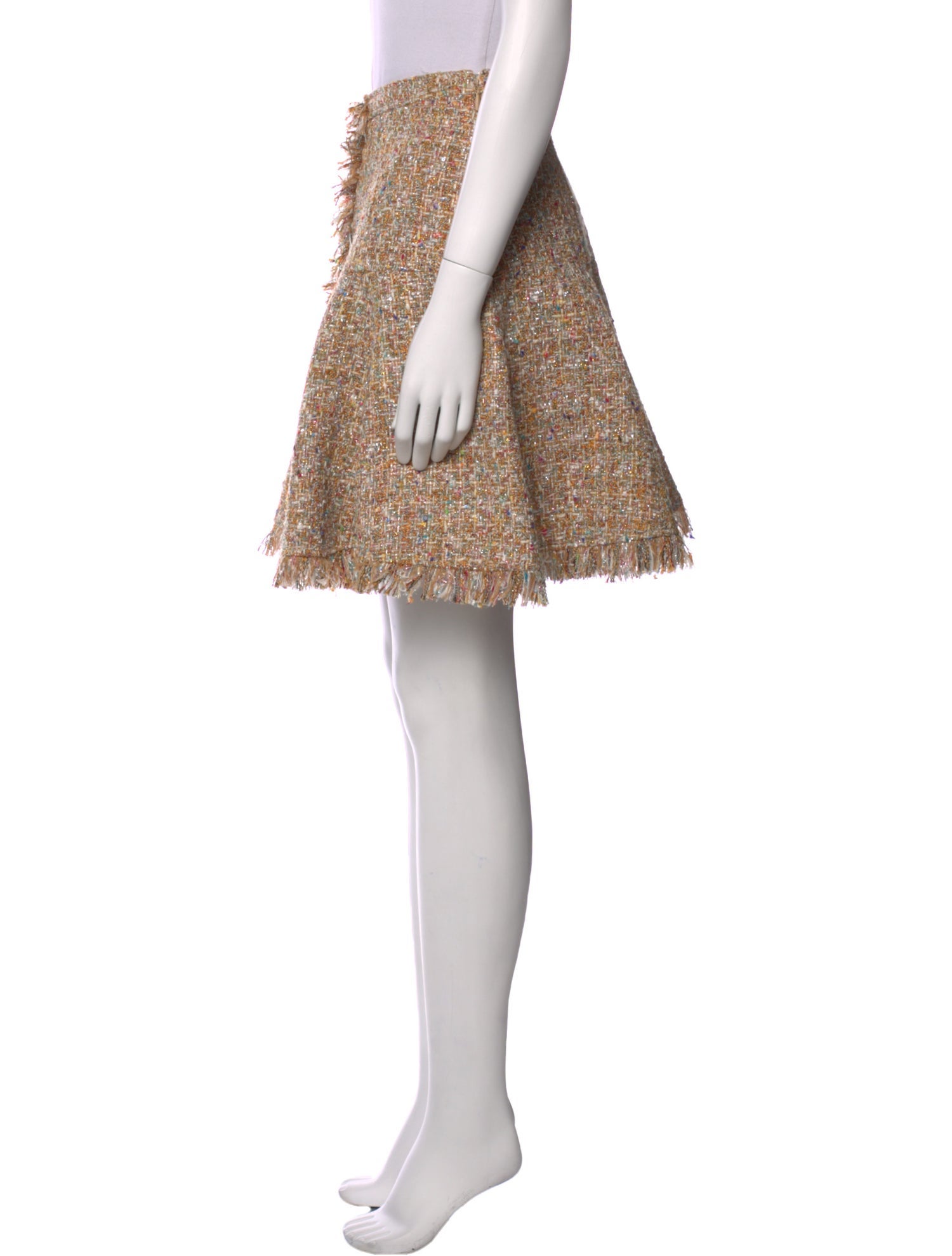 Cinq à Sept Tweed Pattern Knee-Length Skirt w/ Tags
