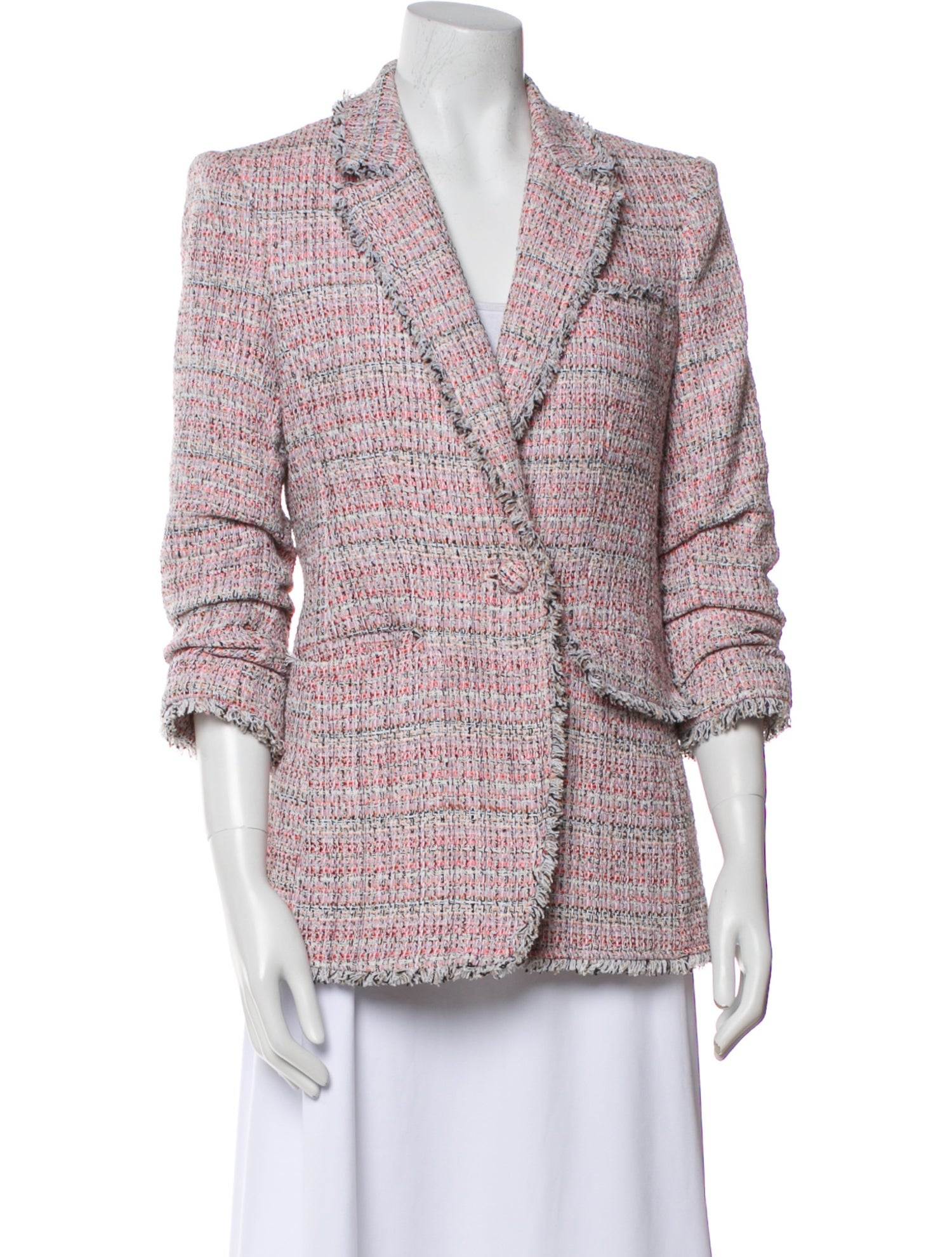 Cinq à Sept Tweed Pattern Blazer