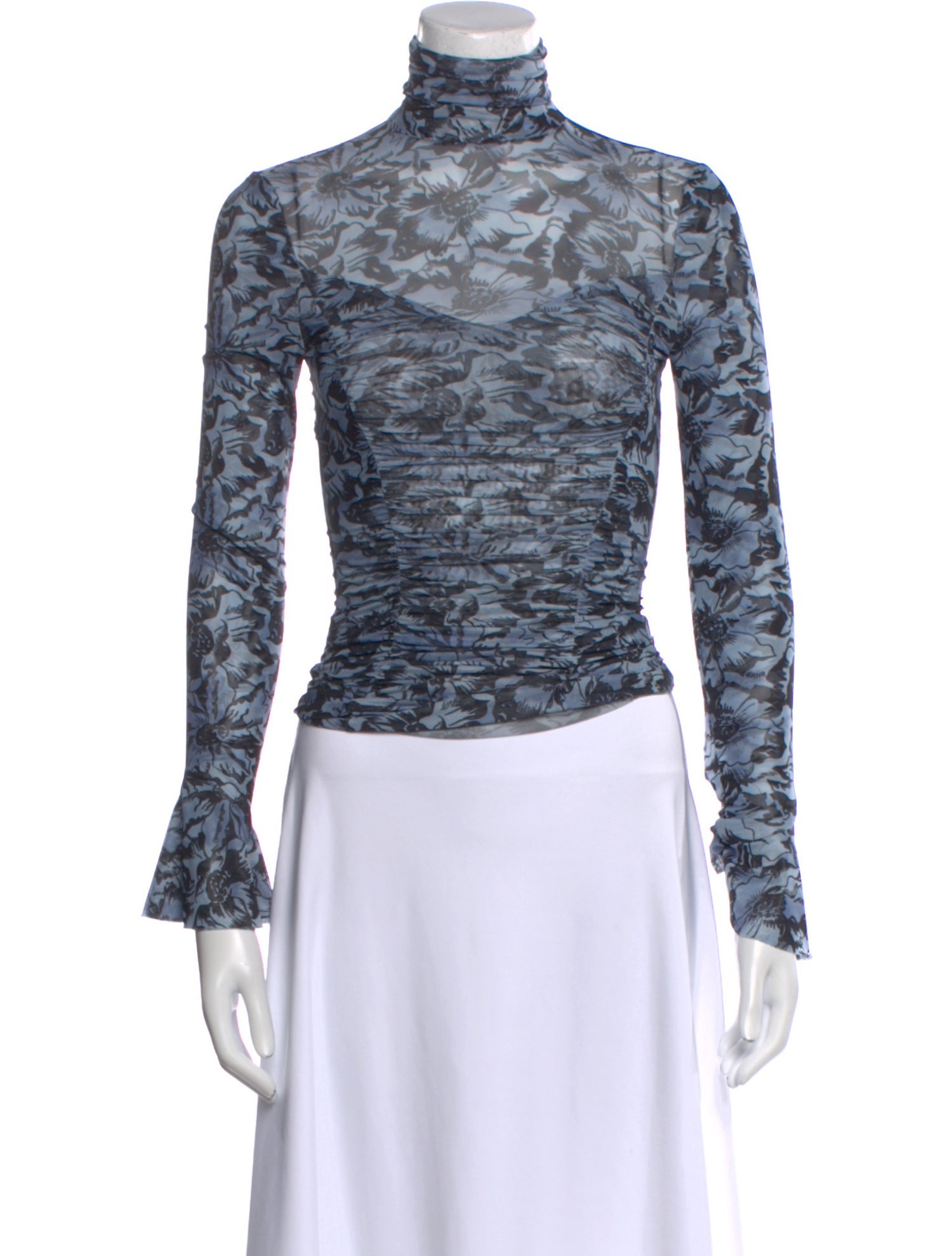 Cinq à Sept Printed Turtleneck Top w/ Tags