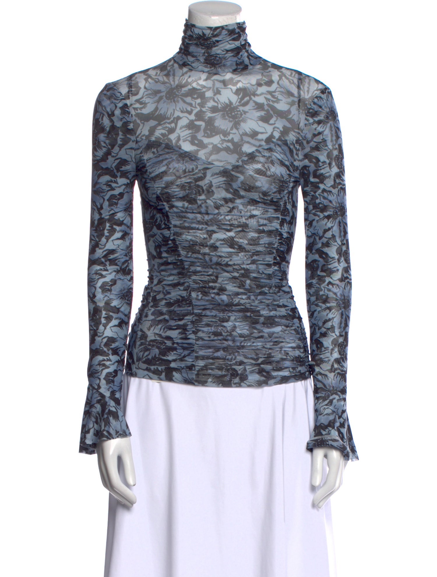 Cinq à Sept Printed Turtleneck Top w/ Tags