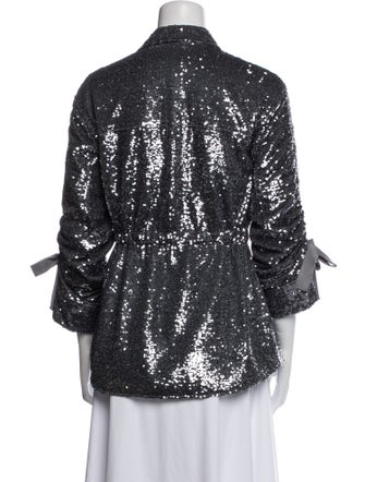 Cinq à Sept Sequin Printed Evening Jacket