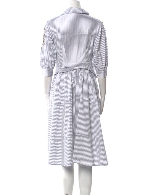 Cinq à Sept Striped Midi Length Dress