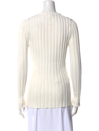 Cinq à Sept Scoop Neck Long Sleeve Top
