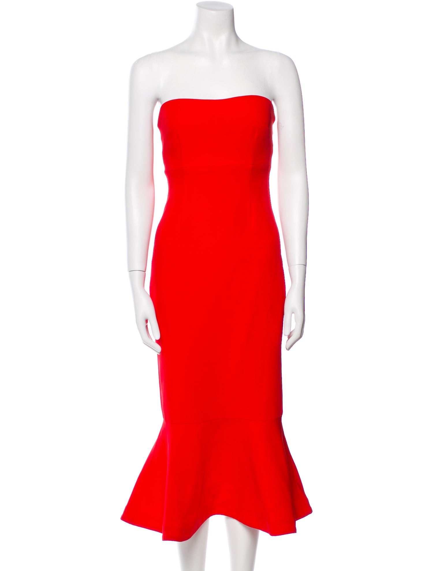 Cinq à Sept Strapless Midi Length Dress