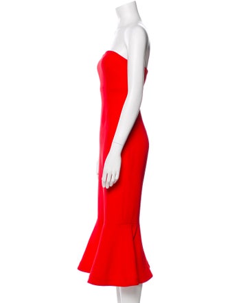 Cinq à Sept Strapless Midi Length Dress