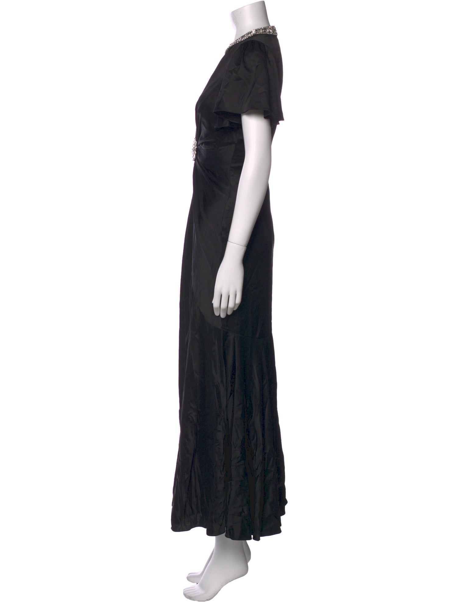 Cinq à Sept Mock Neck Long Dress