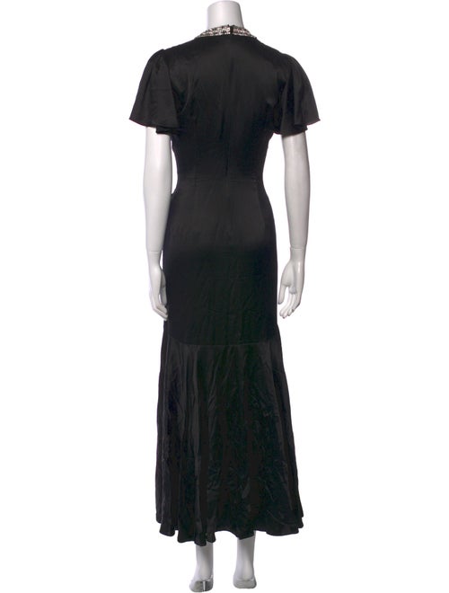 Cinq à Sept Mock Neck Long Dress