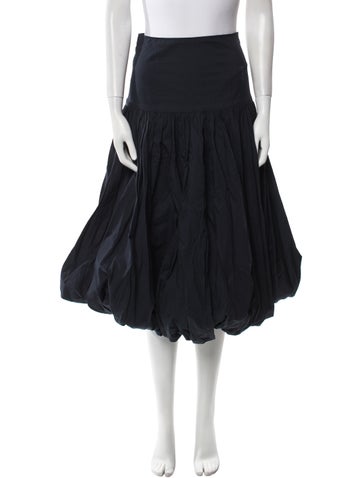 Pre-owned Cinq À Sept Midi Length Skirt In Blue