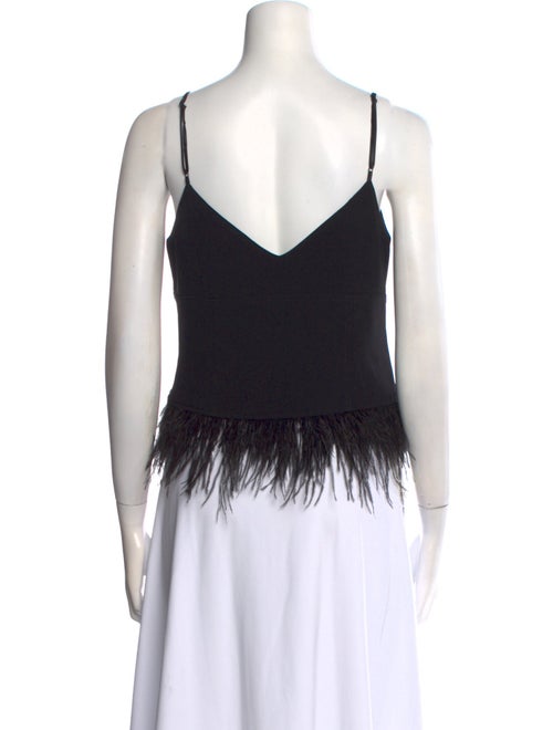 Cinq à Sept V-Neck Sleeveless Crop Top