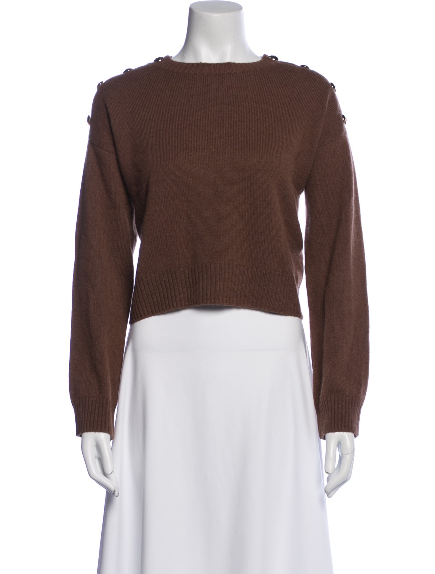 Cinq à Sept Cashmere Bateau Neckline Sweater