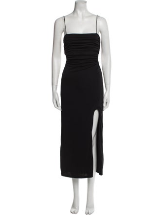 Cinq à Sept Square Neckline Long Dress