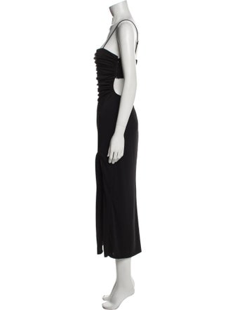Cinq à Sept Square Neckline Long Dress