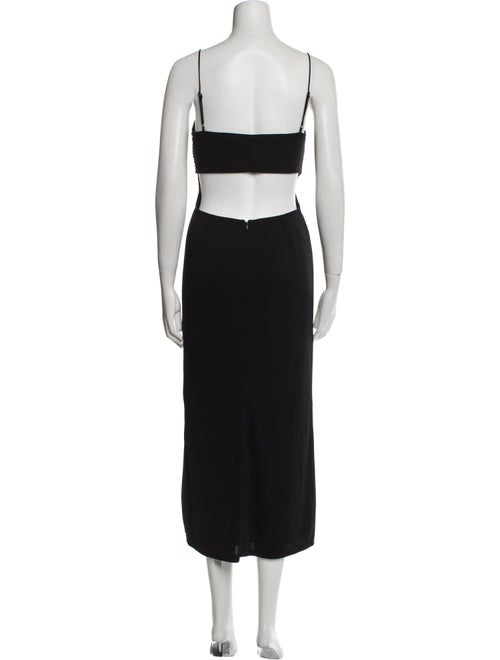 Cinq à Sept Square Neckline Long Dress