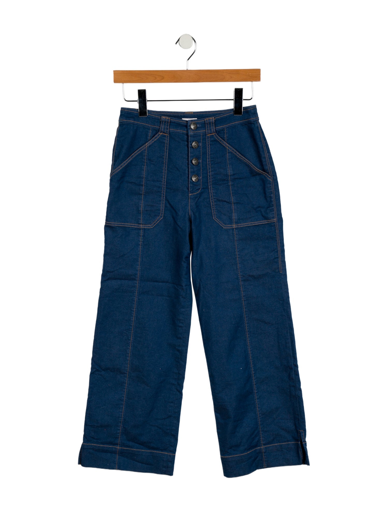Cinq à Sept Mid-Rise Wide Leg Jeans