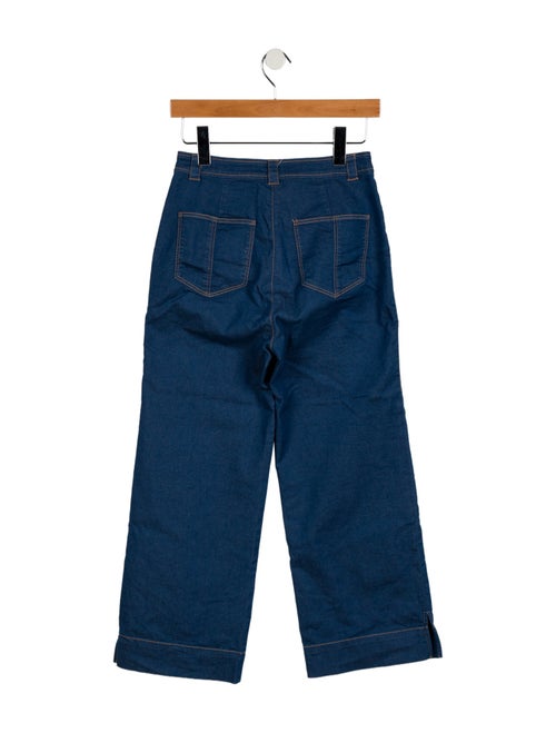 Cinq à Sept Mid-Rise Wide Leg Jeans