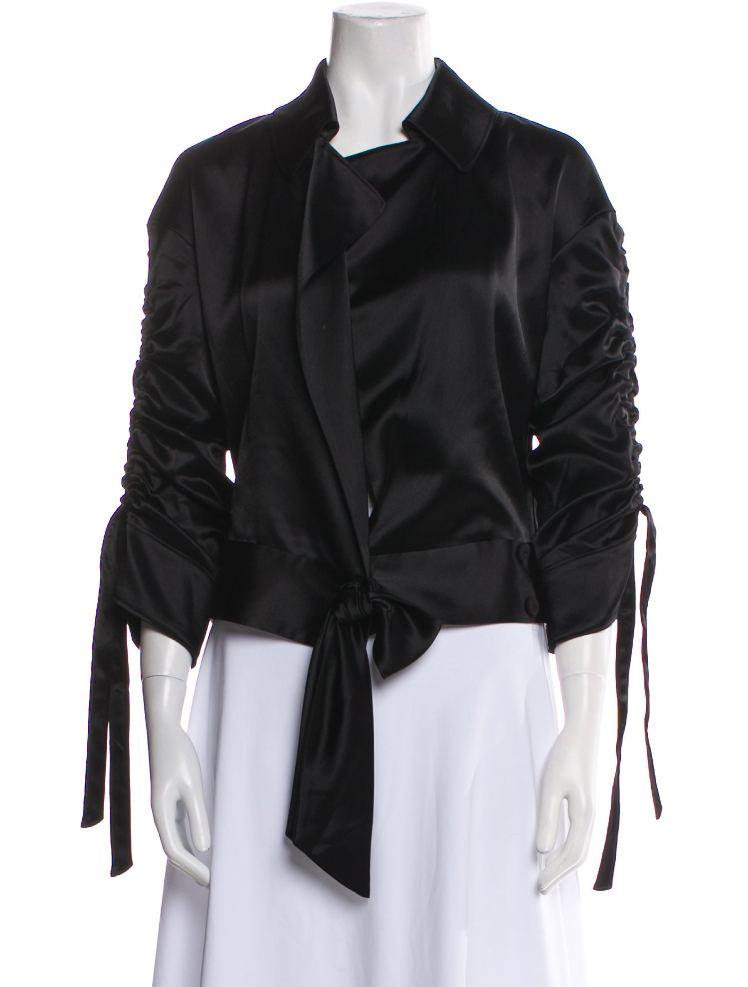 Cinq à Sept Three-Quarter Sleeve Button-Up Top