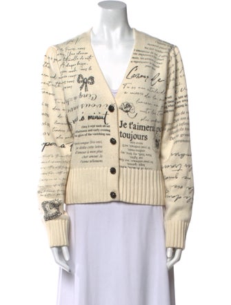 Cinq à Sept Striped V-Neck Sweater