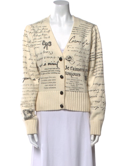 Cinq à Sept Striped V-Neck Sweater