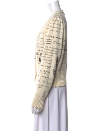 Cinq à Sept Striped V-Neck Sweater