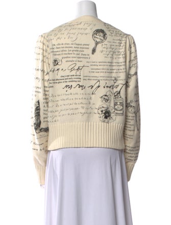 Cinq à Sept Striped V-Neck Sweater