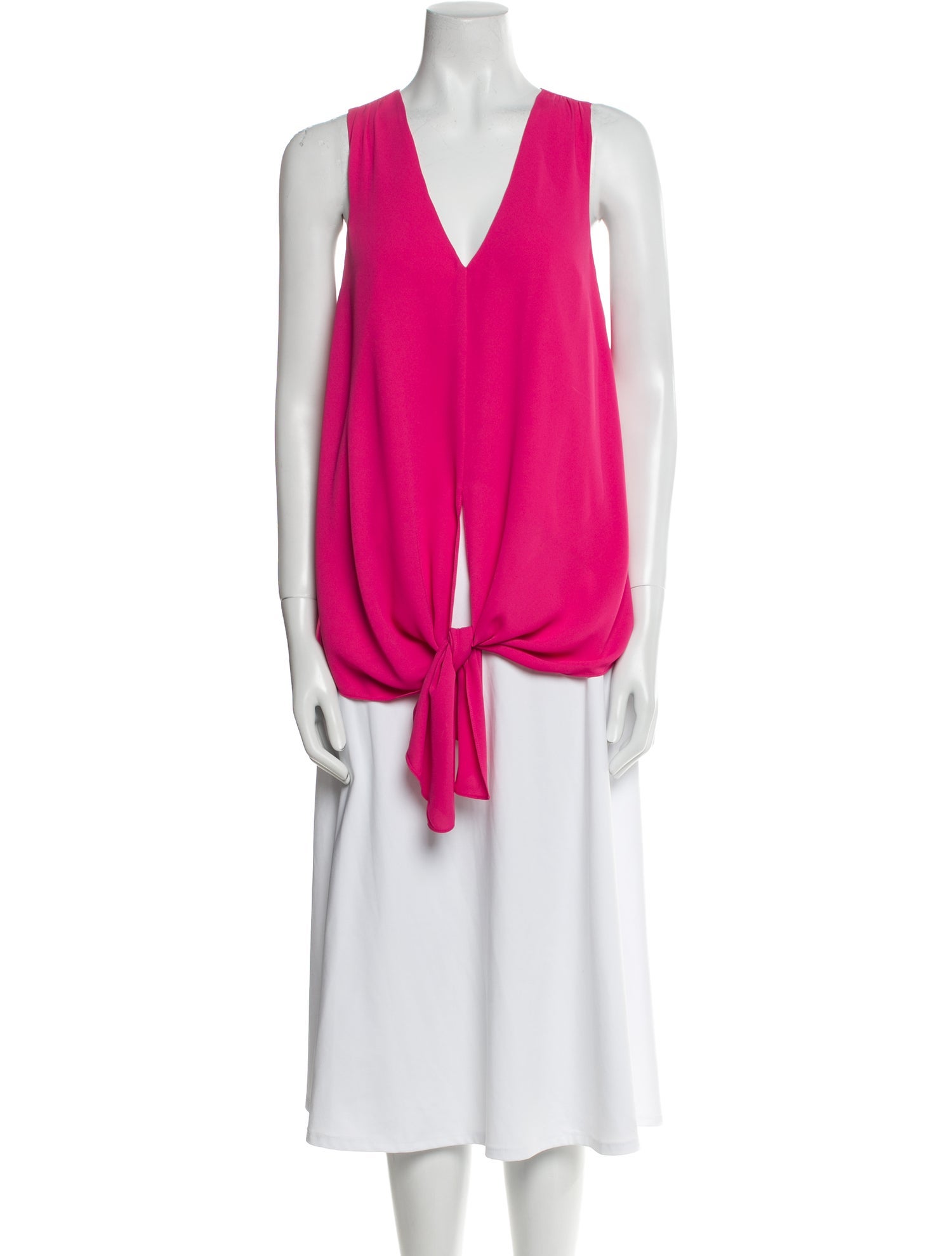 Cinq à Sept V-Neck Sleeveless Tunic