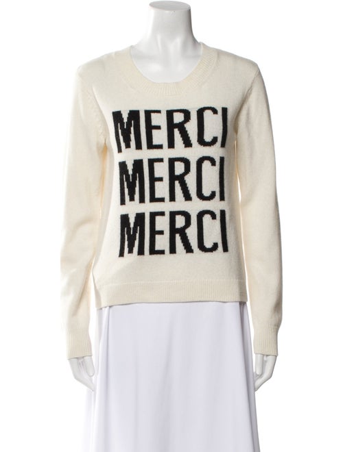 Cinq à Sept Graphic Print Crew Neck Sweater