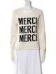 Cinq à Sept Graphic Print Crew Neck Sweater