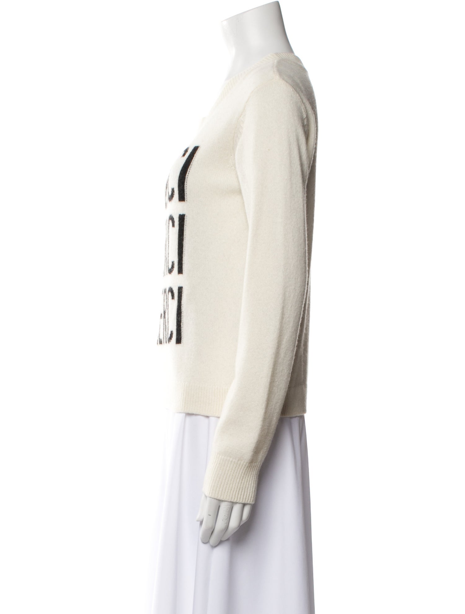 Cinq à Sept Graphic Print Crew Neck Sweater