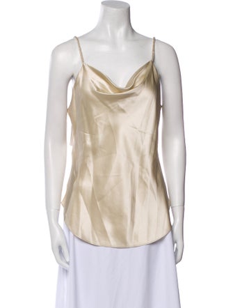 Cinq à Sept Silk Cowl Neck Top