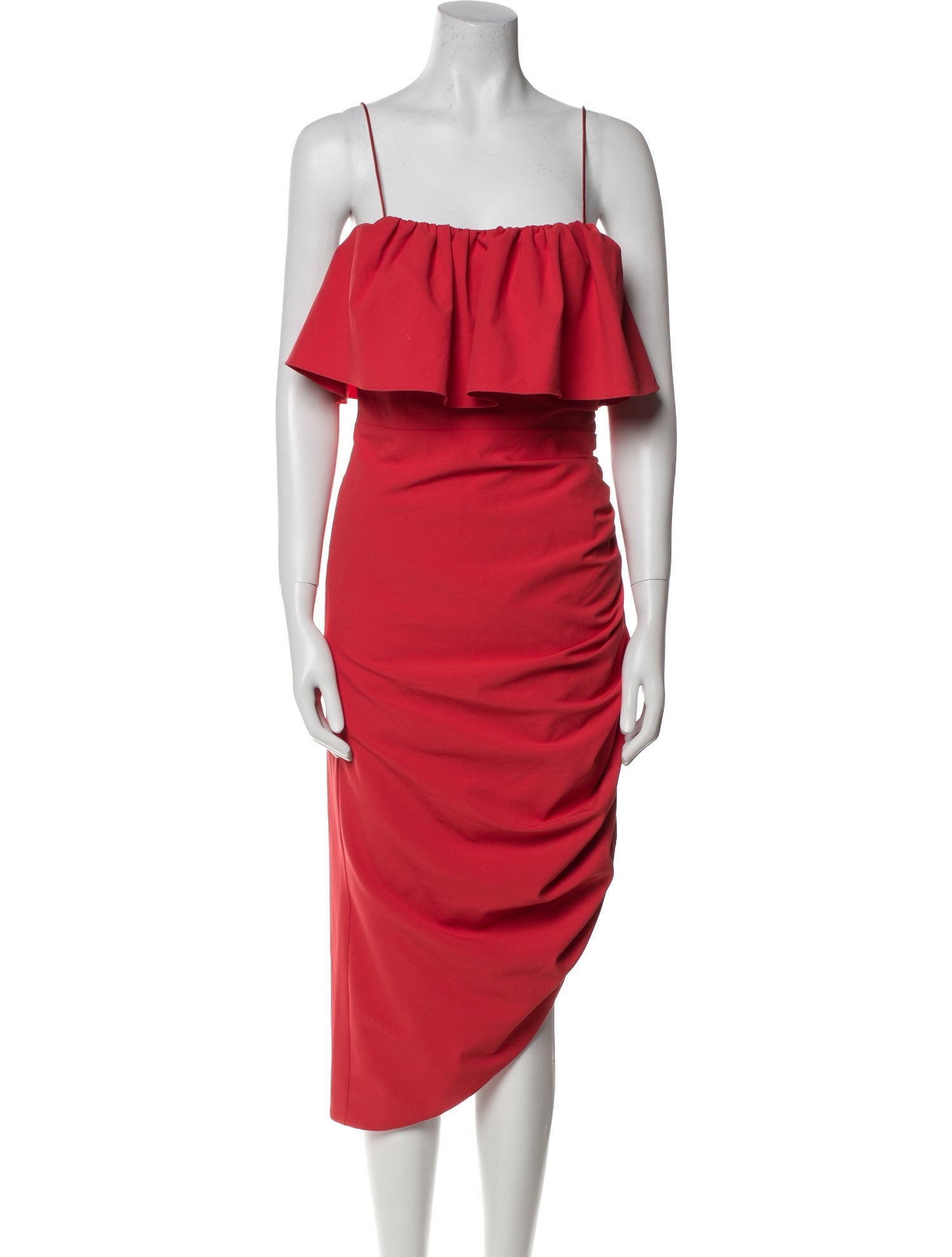 Cinq à Sept Square Neckline Knee-Length Dress