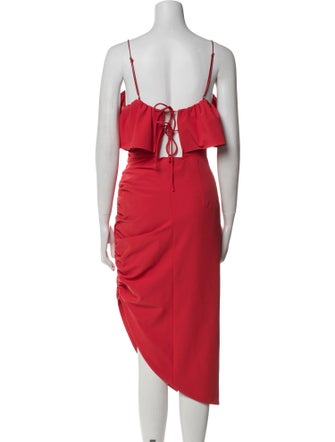 Cinq à Sept Square Neckline Knee-Length Dress