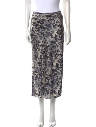 Cinq à Sept Silk Midi Length Skirt