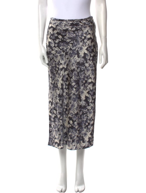 Cinq à Sept Silk Midi Length Skirt