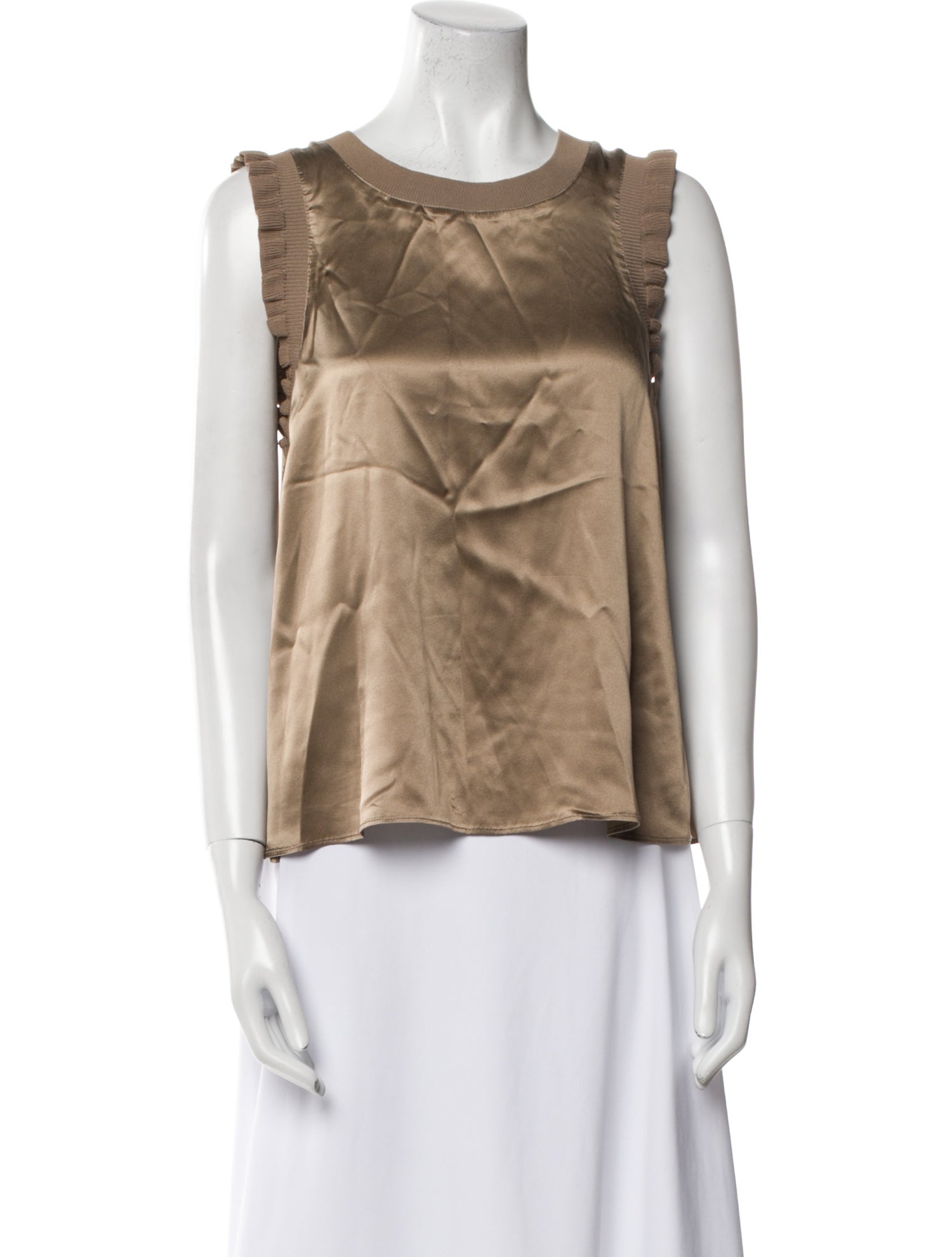 Cinq à Sept Silk Scoop Neck Top